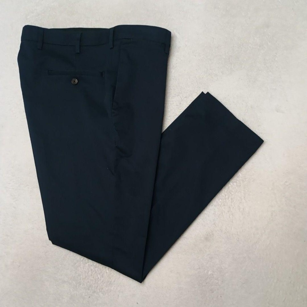 Brooks Brothers Pants Mens 35x30 Blue Advantage Chino Stretch Soho Fit Work